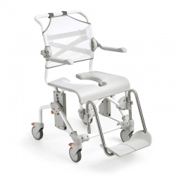 Etac Swift Mobil-2 Shower Commode Chair with Bucket Holder